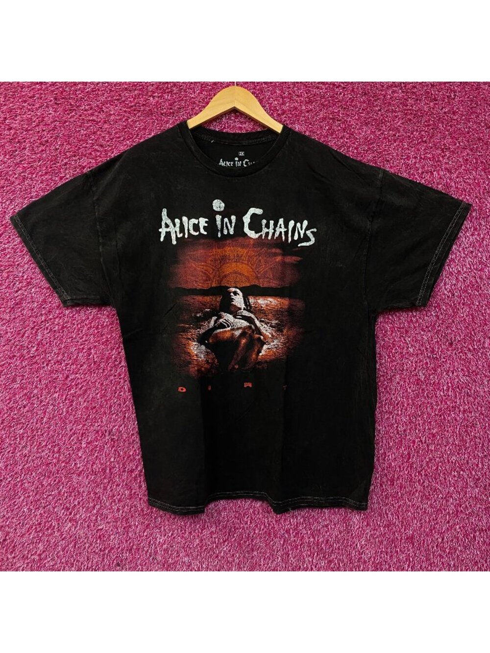 Alice In Chains "Dirt" Album Cover Graphic T-Shirt 2XL